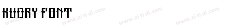 Kudry Font字体转换